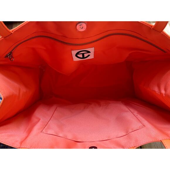 Telfar Large Orange Shopping Tote Bag NEW NWT - Picture 5 of 8